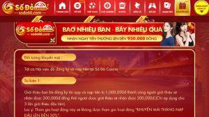 Khuyến mãi bao nhiêu bạn bấy nhiêu quà tại Sodo66 cực HOT