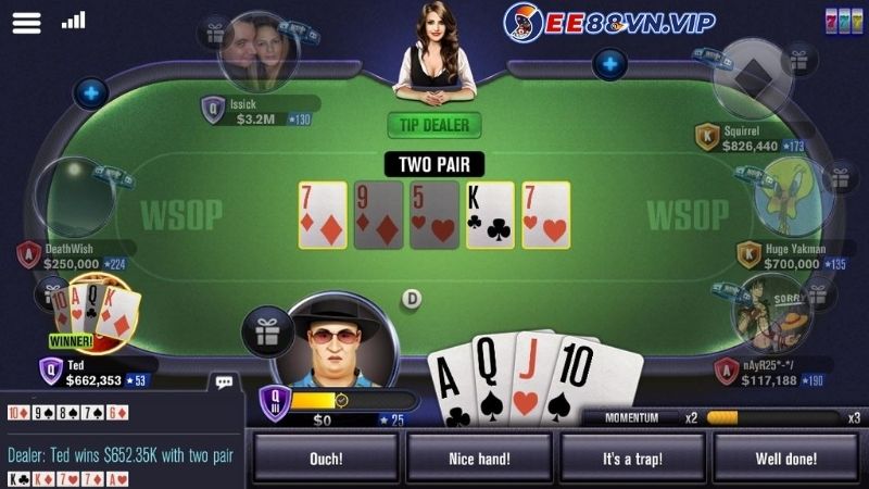 Cược cặp trong poker