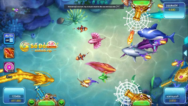 Chơi game Bắn cá trực tuyến cực “căng não”